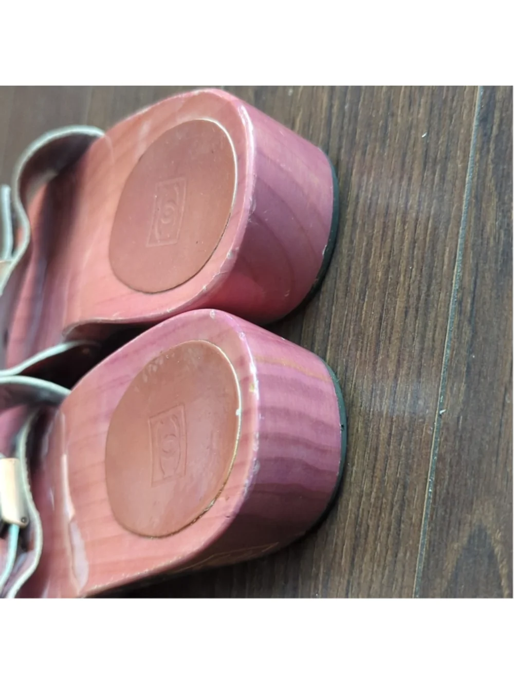 CHANEL Vintage Interlocking CC Logo Clogs